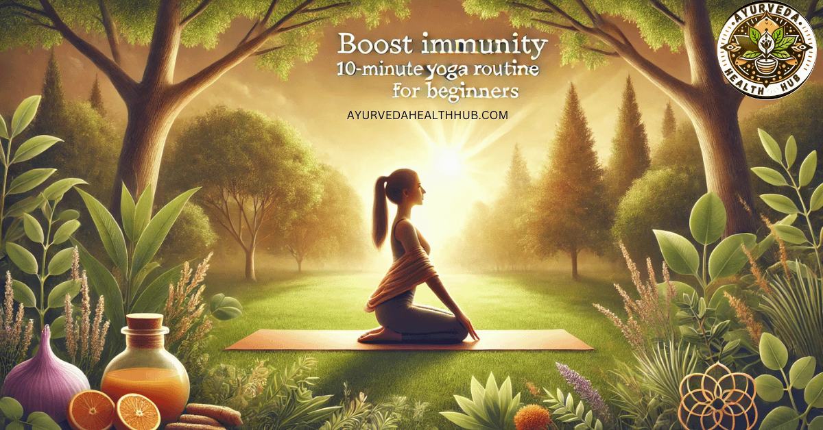 In today’s fast-paced world, where health often takes a backseat, finding simple and effective ways to strengthen your immunity is crucial. What if I told you that just 10 minutes of yoga a day could help you boost your immunity naturally? Yes, it’s true! Yoga not only keeps you fit but also empowers your body to fight illnesses by improving immunity. Alongside yoga, incorporating Ayurvedic herbs into your routine can further enhance your health. Let’s dive into how you can adopt this powerful combination of yoga and Ayurveda!