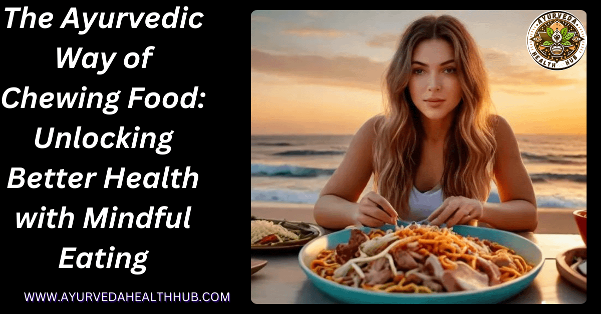 The Ayurvedic Way of Chewing Food: Unlocking Better Health with Mindful Eating